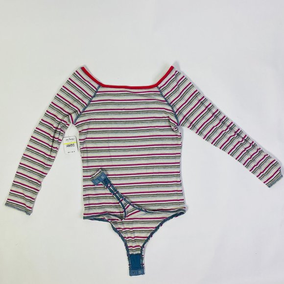 FREE PEOPLE STRIPED TOP, SIZE M, NWT - Picture 2 of 6